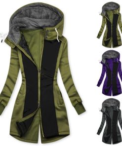 New Style Zipper Hooded Sweatshirt JacketTopsmainimage0Spring-Women-Jacket-2021-Fashion-Autumn-Winter-Hooded-Parkas-Sweatshirt-Zipper-Hoodies-Coat-Female-Sweat-manteau