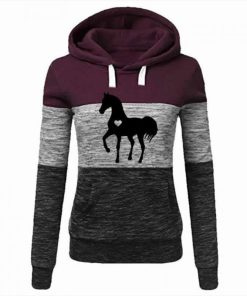 Women’s Horse Love Print SweatshirtTopsmainimage1Autumn-Women-Hoodies-Horse-Love-Print-Splice-Sweatshirt-Cotton-Casual-Fashion-Street-Hooded-Tops-Clothes