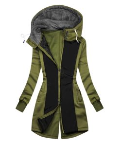 New Style Zipper Hooded Sweatshirt JacketTopsmainimage1Spring-Women-Jacket-2021-Fashion-Autumn-Winter-Hooded-Parkas-Sweatshirt-Zipper-Hoodies-Coat-Female-Sweat-manteau