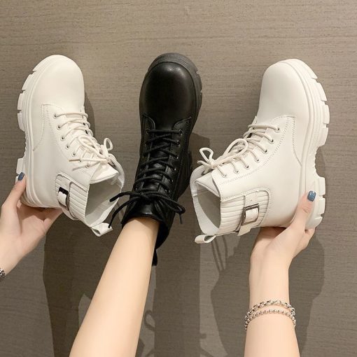 Comfortable Soft PU Ankle BootsBootsmainimage2New-Arrivals-Soft-Boots-Women-Shoes-Woman-Boots-Fashion-Round-PU-Ankle-Boots-2021-Winter-Elastic