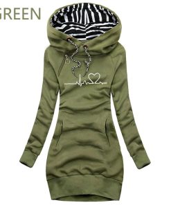 Women’s Heart Print Warm SweatshirtTopsmainimage4Autumn-and-Winter-Women-Dresses-Fashion-Long-Sleeve-Hoodie-Dress-Casual-Hooded-Dresses-for-Women-Pullover