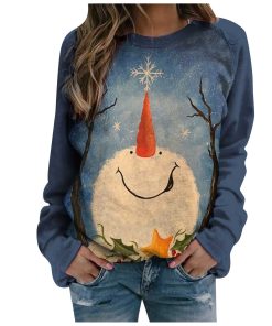 New Arrival Christmas Warm TopsTopsvariantimage0Women-Casual-Sweatshirt-Christmas-Printing-Raglan-Long-Sleeve-Loose-Tops-Sweatshirt-Hoodie-Pullover-Autumn-Elegant-Warm