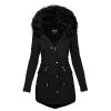 Women’s Slim Long Warm Snow CoatTopsvariantimage1Fashion-Women-Slim-Long-Jacket-Casual-Winter-Thick-Warm-Mid-long-Plush-Hooded-Fur-Collar-Parkas