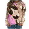 Cat Print Full Sleeve Winter Warm TopsTopsvariantimage1Winter-Cats-Spring-Autumn-Women-Plus-Sizes-Large-Big-Loose-Sexy-Printed-Vintage-T-Shirts-Tops