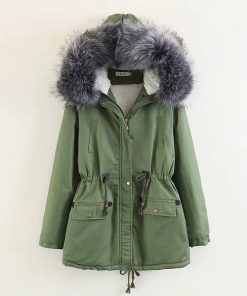 Faux Fur Collar Pockets Drawstring Women Parka Jacket Oversized CoatTopsvariantimage22020-New-Women-s-Winter-Big-Fur-Thick-Windbreaker-Parka-Winter-Long-Hooded-Fur-Down-Parka