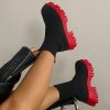 New Fashion Thick Sole BootsBootsvariantimage32021-Autumn-Winter-New-Couple-Socks-Shoes-Women-Thick-soled-Casual-Large-Size-Net-Red-Knitted