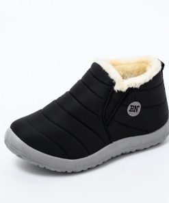 Waterproof Warm Plush Fur BootsBoots2021-Snow-Boots-Women-Shoes-Warm