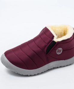 Waterproof Warm Plush Fur BootsBoots2021-Snow-Boots-Womsen-Shoes-Warm