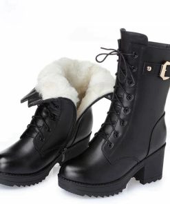 Women’s Thick Wool Warm BootBoots2021-Winter-Leather-Women-Winter-1