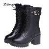 Women’s Thick Wool Warm BootBoots2021-Winter-Leather-Women-Winter