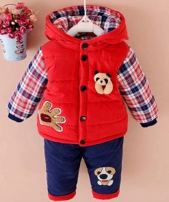 Cute Baby Winter Warm OutfitKidsNew-2021-Baby-boys3-winter-clothi