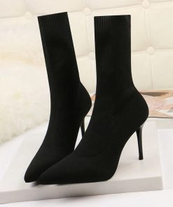 9 Cm High Heel Sexy SandalShoesSEGGNICE-Sexy-Sockas-Boots-Knittin