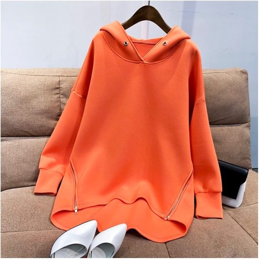 Korean Pullover SweatshirtTopsWomens-Hoodies-Sweatxxshirt-Autumn