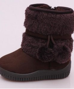 Comfortable Thick Warm Baby BootsBootsmainimage4Girls-Snow-Boots-New-Fashion-Comfortable-Thick-Warm-Kids-Boots-Lobbing-Ball-Thick-Children-Winter-Cute