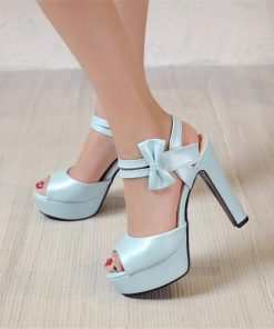 2022 Sexy Fish Mouth SandalsShoesmainimage4Sandals-female-summer-2020-new-high-heeled-fish-mouth-shoes-bow-sexy-rough-with-waterproof-platform