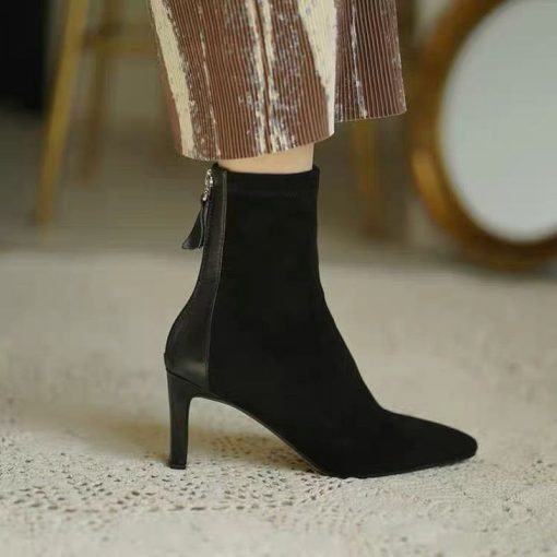 2022 New Korean Style High Heel BootBootsvariantimage1High-Heel-Boots-Women-s-2021-New-Korean-Style-Autumn-and-Winter-Mid-Heel-Stretch-Thin