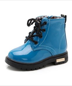 Unisex Kid’s Martin BootBootsvariantimage1Size21-36-Children-Girls-Martin-Boots-PU-Leather-Waterproof-Boots-Winter-Kids-Snow-Boots-Girls-Rubber