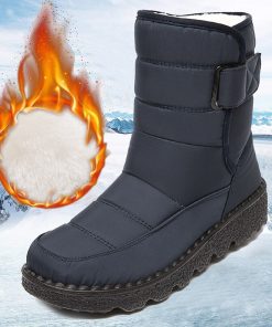 Non-Slip Waterproof Snow BootsBootsvariantimage3Rimocy-Non-Slip-Waterproof-Snow-Boots-for-Women-2021-Thick-Plush-Winter-Ankle-Boots-Woman-Platform