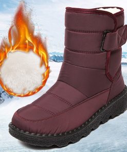 Non-Slip Waterproof Snow BootsBootsvariantimage4Rimocy-Non-Slip-Waterproof-Snow-Boots-for-Women-2021-Thick-Plush-Winter-Ankle-Boots-Woman-Platform