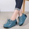 Leather Lace-up SneakerShoesWomen-Flats-Comfortable-Loafers1