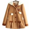 Women’s Woolen Cute Hooded CoatTopsmainimage0Japanese-Soft-Sister-Cute-Radish-Embroidered-Women-Woolen-Hooded-Coat-2020-Winter-Casual-Bow-Sweet-Cute