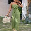 Sexy Strapless Green JumpsuitDressesmainimage0Simplee-Sexy-strapless-green-tube-jumpsuit-summer-women-Holiday-stripes-lace-up-wide-leg-jumpsuits-High