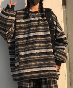 Women’s Vintage Striped Knitted SweaterTopsmainimage1Women-Vintage-Striped-Sweaters-Autumn-Long-Sleeve-Oversize-Knit-Sweater-Hip-Hop-Ulzzang-BF-Unisex-Couples