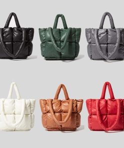 New Fashion Tote HandbagHandbagsmainimage3Fashion-Large-Tote-Padded-Handbags-Designer-Quilted-Women-Shoulder-Bags-Luxury-Nylon-Down-Cotton-Crossbody-Bag