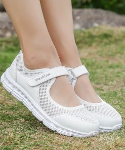 Women’s Light Weight Soft SneakerShoesmainimage3Summer-Breathable-Women-Sneakers-Healthy-Walking-Mary-Jane-Shoes-Sporty-Mesh-Sport-Running-Mother-Gift-Light