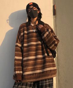 Women’s Vintage Striped Knitted SweaterTopsmainimage3Women-Vintage-Striped-Sweaters-Autumn-Long-Sleeve-Oversize-Knit-Sweater-Hip-Hop-Ulzzang-BF-Unisex-Couples