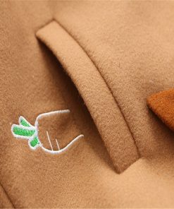 Women’s Woolen Cute Hooded CoatTopsmainimage4Japanese-Soft-Sister-Cute-Radish-Embroidered-Women-Woolen-Hooded-Coat-2020-Winter-Casual-Bow-Sweet-Cute
