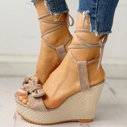 Sweet Bow Lace Up Ankle Wrap High Heel SandalShoesvariantimage0Karinluna-New-Wholesale-Wedges-Shoes-High-Heels-Casual-Platform-Fashion-Sweet-Bow-Summer-ankle-wrap-Women