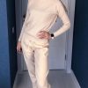 2 Pieces Women Tracksuit Turtleneck Sweater + Carrot Jogging PantBottoms2021-2-Pieces-Seyt-Women-Knitted