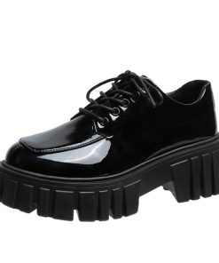 Women’s Thick Sole Leather ShoesBoots2022-Weomen-Platform-Sneakers-Sho