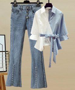 2022-Wome4n-s-Casual-Patchwork-Sh