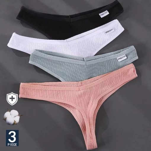New Arrival Cotton 3PCS/Set G-String PantiesBottoms3PCS-Set-G-string-Panties-Cotton