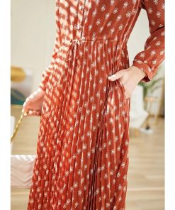 Chiffon Long Sleeve Printing Slim DressDresses4Chiffon-Long-Dress-2022-New-Plus