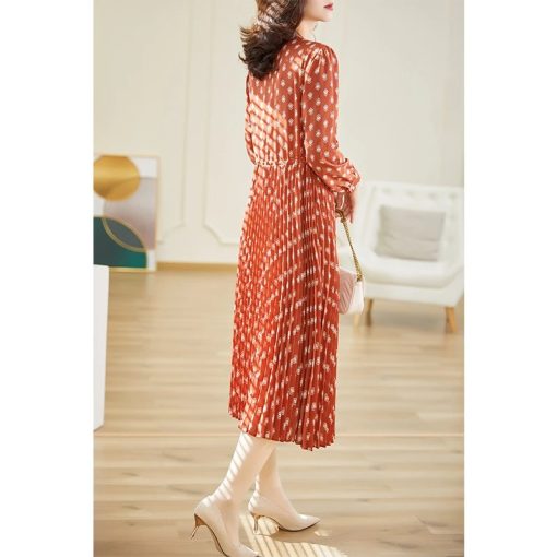Chiffon Long Sleeve Printing Slim DressDresses5Chiffon-Long-Dress-2022-New-Plus