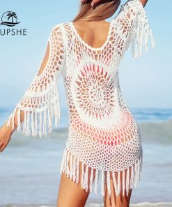 White Crochet Bikini Cover UpSwimwearsCUPSHE-White-Crochet-Bikini-Cove