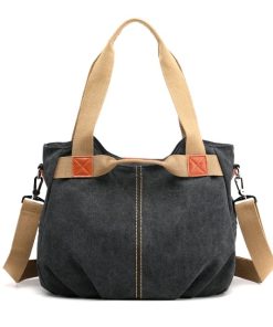 Large Capacity Leisure Shoulder BagsHandbagsCanvas-Hobos-Bag-aWomen-Handbags