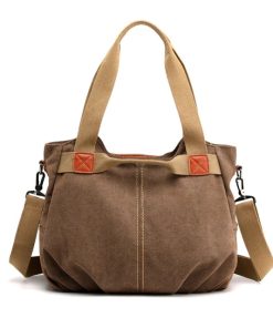 Large Capacity Leisure Shoulder BagsHandbagsCanvas-Hobosa-Bag-Women-Handbags