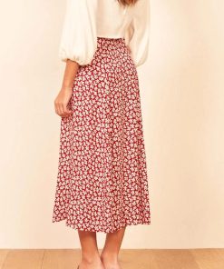Floral Print SkirtsBottomsFashion-vintage-skirt-2021-flowe