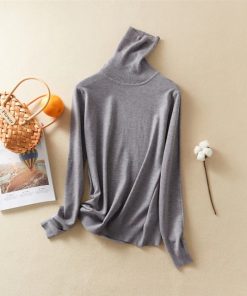 Women’s Turtleneck Cotton SweaterTopsMarwein-New-Coming-Autumn-Winter
