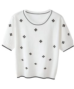 Pure cotton T-shirt for SummerTopsPure-cotton5-T-shirt-women-2022-s