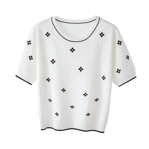 Pure cotton T-shirt for SummerTopsPure-cotton5-T-shirt-women-2022-s