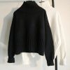 Women’s Turtleneck SweaterTopsWomen-Pullover-High-Elasticity-K-1