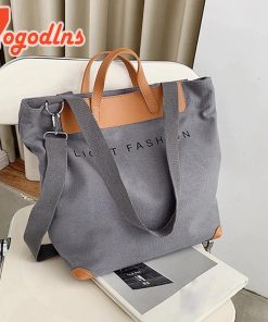 New Casual Large Capacity Shoulder BagHandbagsYogodlns1-Casual-Canvas-Handbag-f
