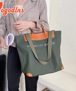 New Casual Large Capacity Shoulder BagHandbagsYogodlns3-Casual-Canvas-Handbag-f