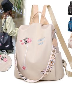Embroidered Anti-Theft Backpack -BagsHandbagsmainimage02021-Waterproof-Oxford-Women-Backpack-Fashion-Anti-theft-Women-Backpacks-Print-School-Bag-High-Quality-Large