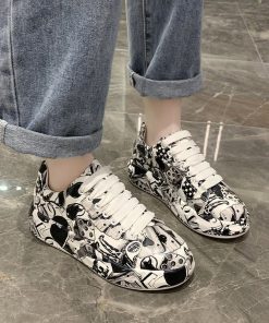 Women’s Painted Trendy SneakersFlatsmainimage02022Spring-New-Arrivals-Women-s-Shoes-Trendy-Sneakers-Casual-Graffiti-Canvas-Thick-Sole-Casual-Shoes-Painted